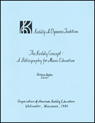 Kodaly Concept-Bible for Mus Ed book cover